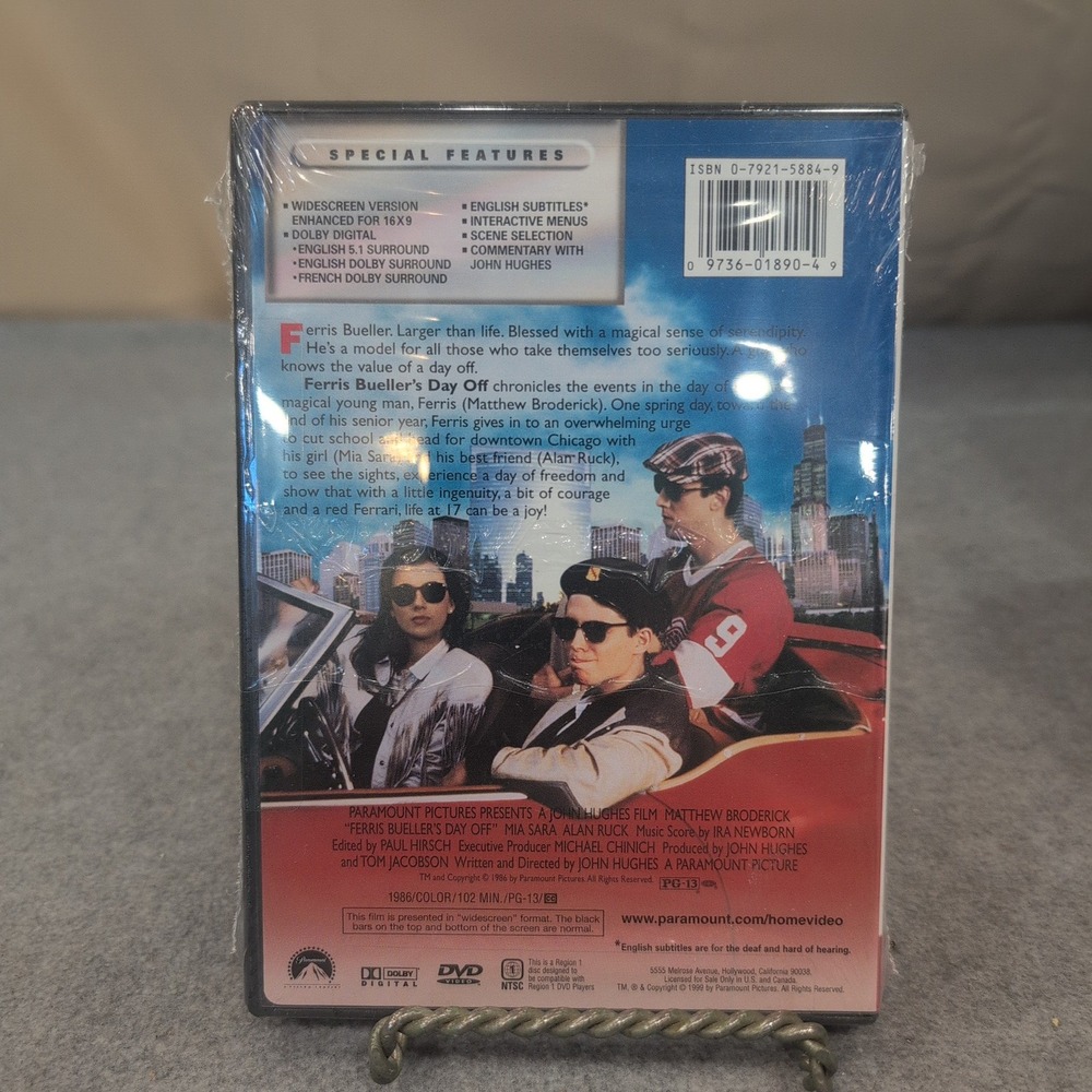 Ferris‎ Buellers Day Off DVD Widescreen Collection Matthew Broderick John Hughes - Picture 2 of 2